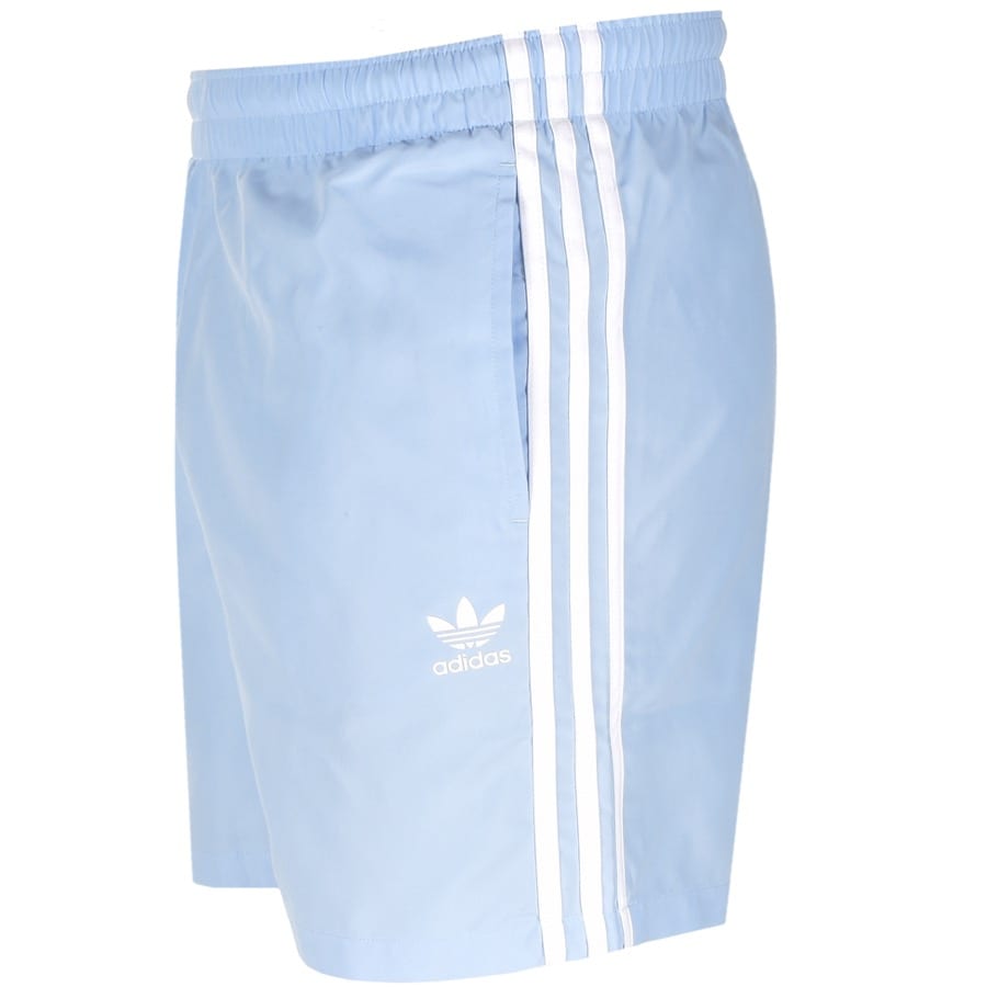 Alternative Image for Productadidas Originals 3 Stripes Swim Shorts Blue3